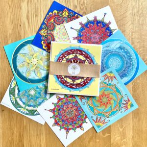 8 Mandala Grusskarten Set von Myriam Christen